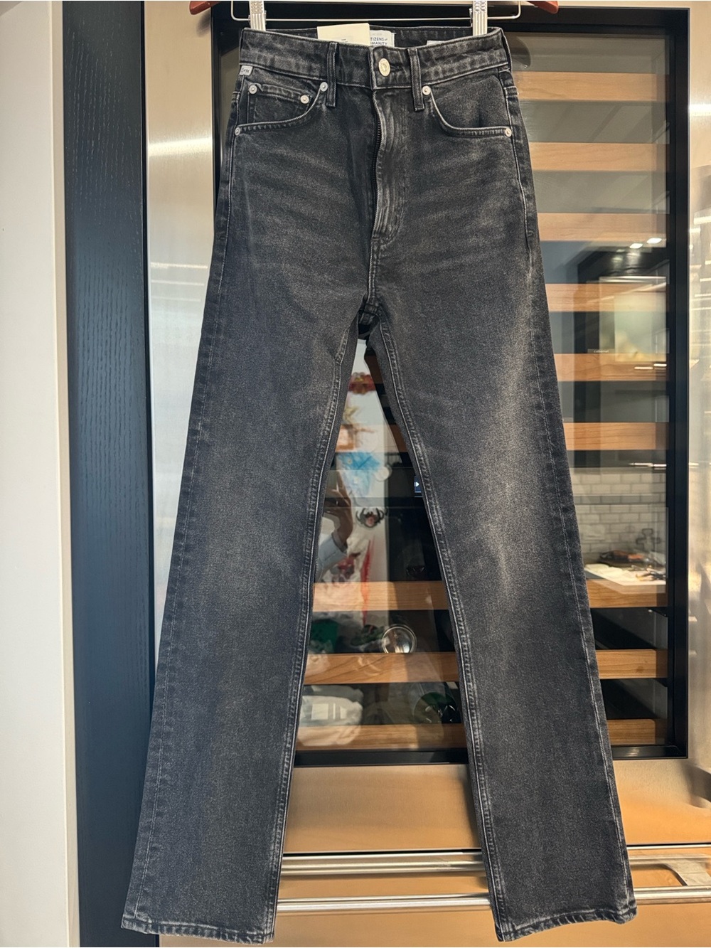 Citizens of Humanity Zurie Straight Leg Black Wash Jeans Size 25 NWT - Picture 6 of 12